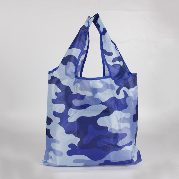 环保袋厂家 定做 涤纶背心折叠环保礼品收纳手提印花购物包布袋