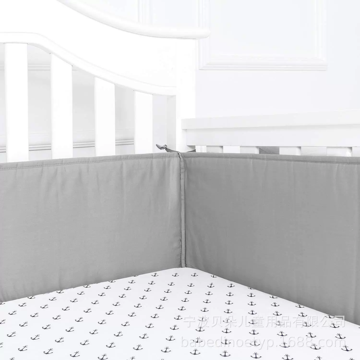 2019婴儿床上用品套件全棉防撞床围四季宝宝防摔儿童床纯棉床围