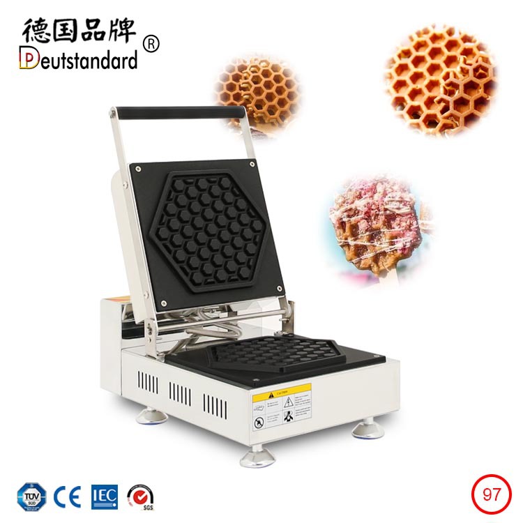 商用蜂窝华夫饼机早餐饼蜂窝松饼咖啡店奶茶店电热小吃设备电饼档