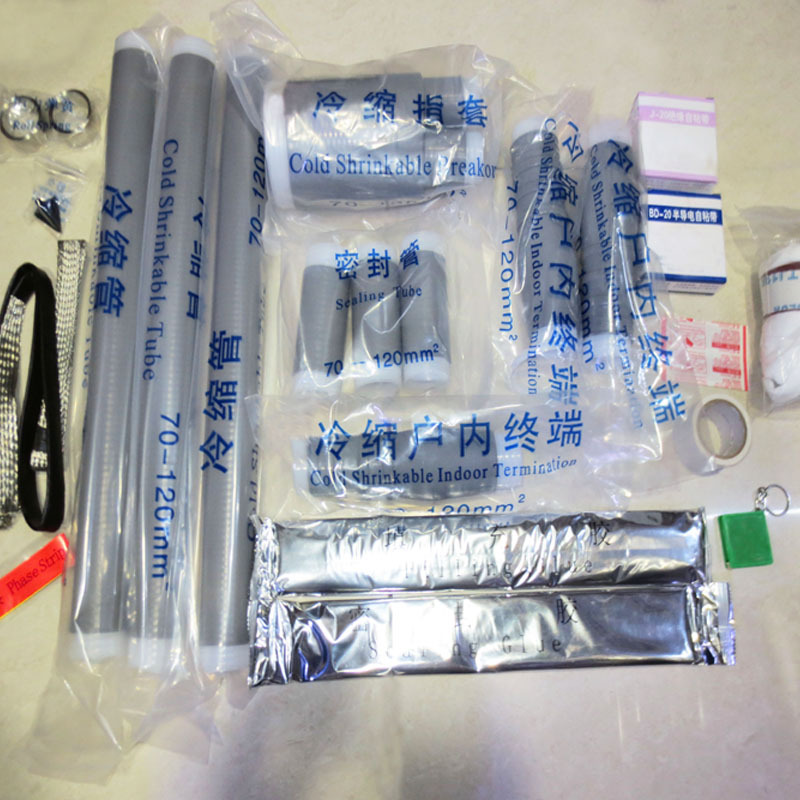 10KV單芯冷縮電纜終端頭中間頭戶內外冷縮電纜附件50 70 95