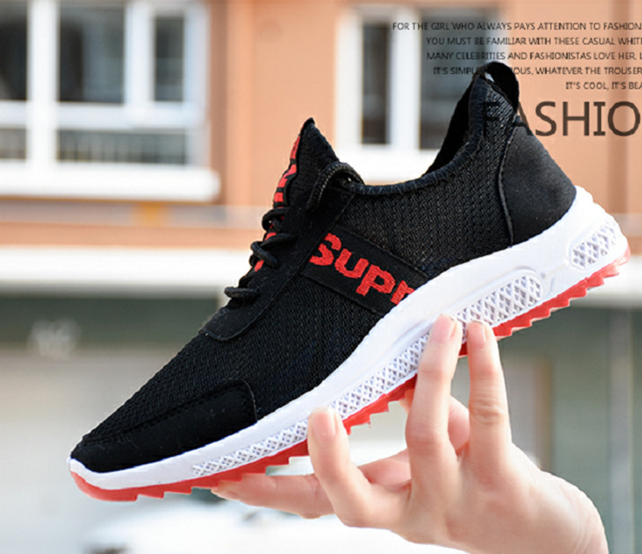 2019 new pattern summer Women's Shoes lady motion leisure time skate shoes Korean Edition ventilation Versatile run Trendy shoes Net surface Cloth shoes
