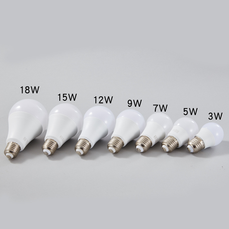 led灯泡 E27家用螺口灯泡 220V 照明节能灯泡塑包铝螺旋节能灯泡