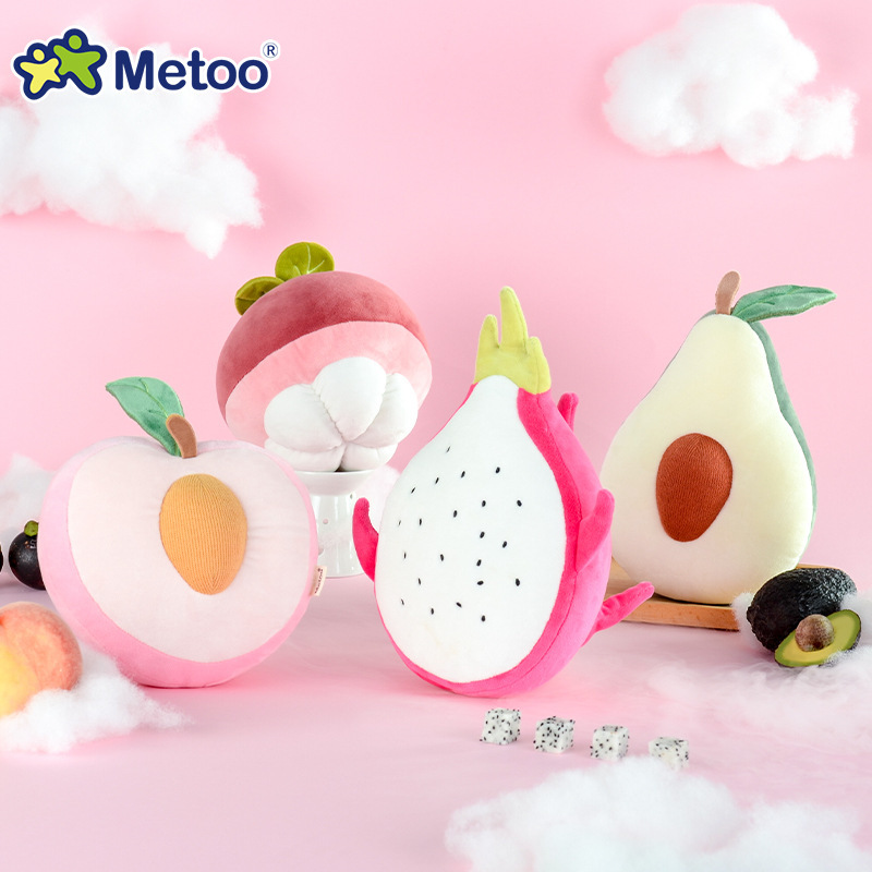 metoo咪兔萌宠水果抱枕玩具创意造型毛绒公仔午休靠垫 儿童玩具