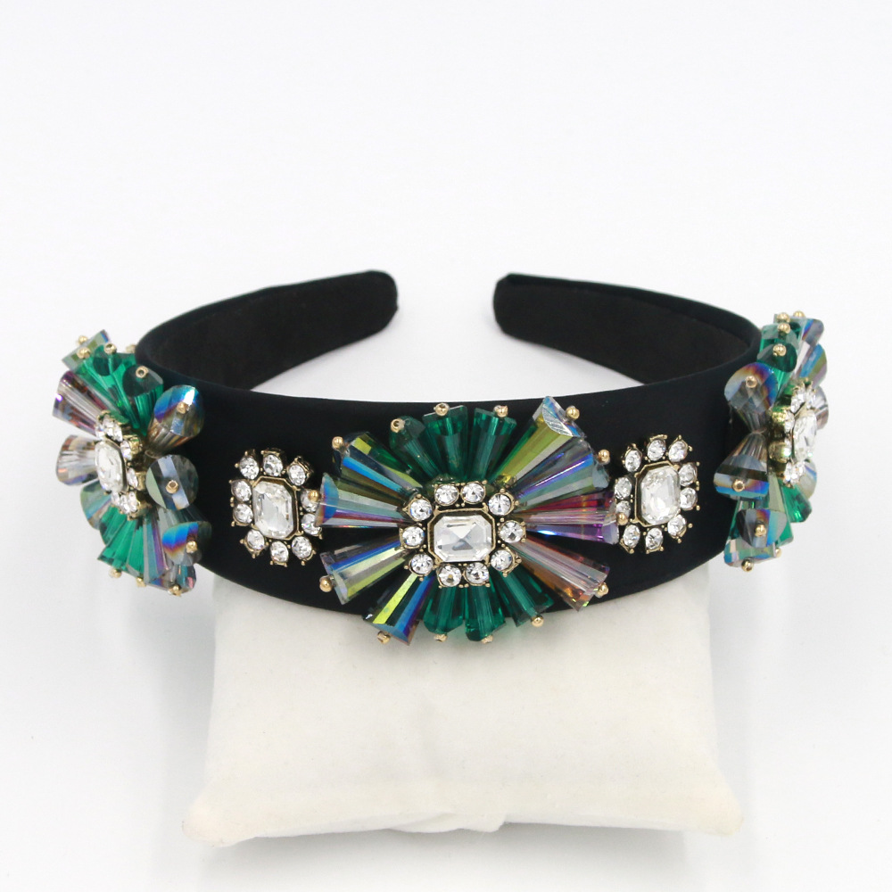 Fashion Headband Clear Crystal Headband display picture 7