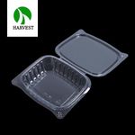 HC-16 PET透明连体对折塑料材料超市一次性水果蔬菜一次性透明盒