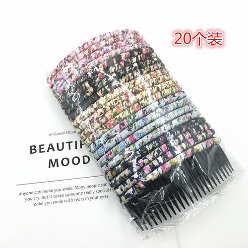 New large size Korean style hair accessories fabric bangs comb chiffon floral comb hair comb women's manufacturer wholesale