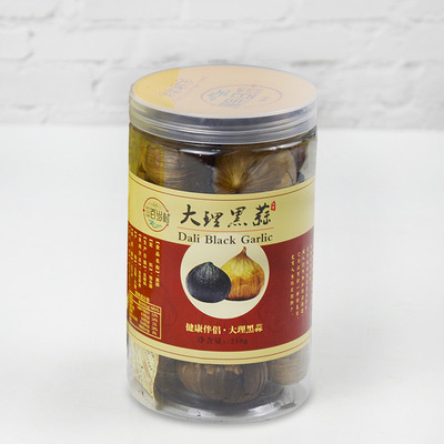 云南特产大理独头黑蒜瓶装250g 零售批发厂家