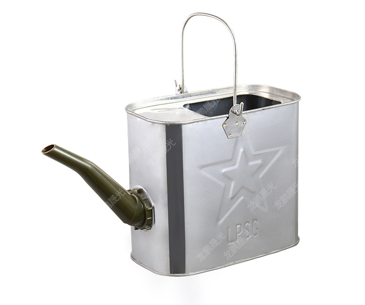 Thickened long-spout oil can, portable refueling can, iron can, portable oil jug, water filling can, 14L conversion can, gasoline can