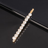 Hairgrip from pearl, woven hair accessory handmade with bow, European style, simple and elegant design, knit yourself