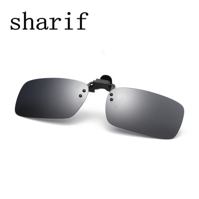 厂家直销偏光太阳镜夹片挂镜 夹镜 可上翻夹片彩膜偏光镜司机专用