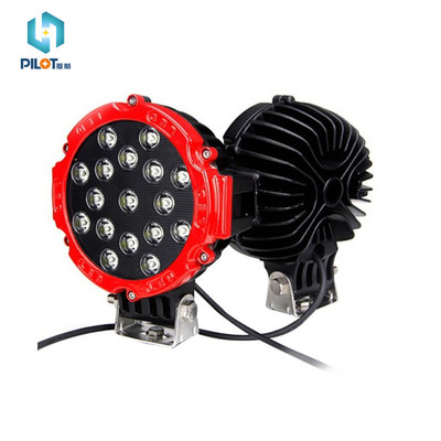 automobile LED Spotlight Work Lights cross-country roof Front bumper lights 12V24V truck Engineering vehicles Modified Lamp 6 circular