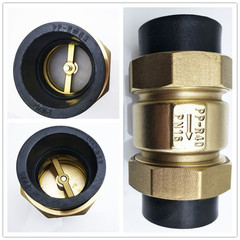 PE雙活接臥式/立式止回閥止逆閥止流閥單向閥雙熱熔止回閥