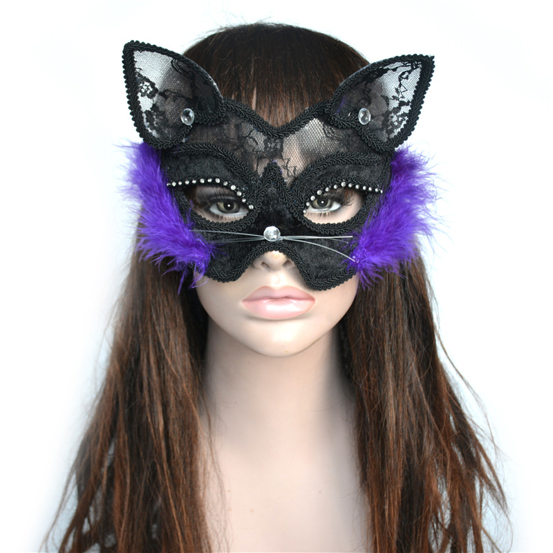 White lace mask