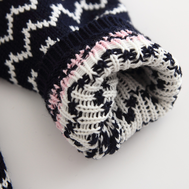 2021 primavera y otoño nueva ropa para niños lana gruesa color cuello redondo suéter cardigan suéter manga larga al por mayor engrosado