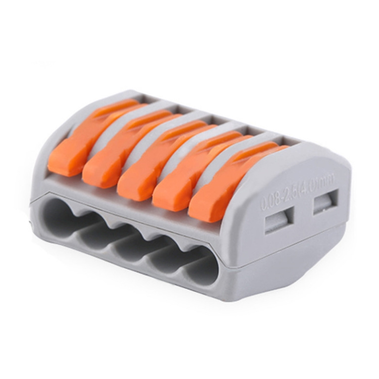 直销PCT-215快速接线端子软硬电线万能导线连接器灯具接线5孔建筑