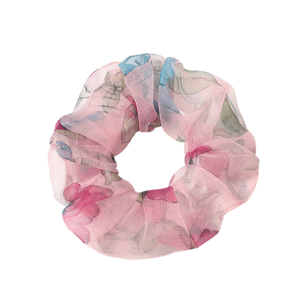 Nueva Tela De Moda Hilo De Encaje Pequeña Fragancia Viento Flores Scrunchies Baratos Al Por Mayor display picture 6