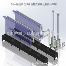 专业VOCs治理 硫酸雾废气净化塔 电镀废气处理成套设备 碱洗涤塔