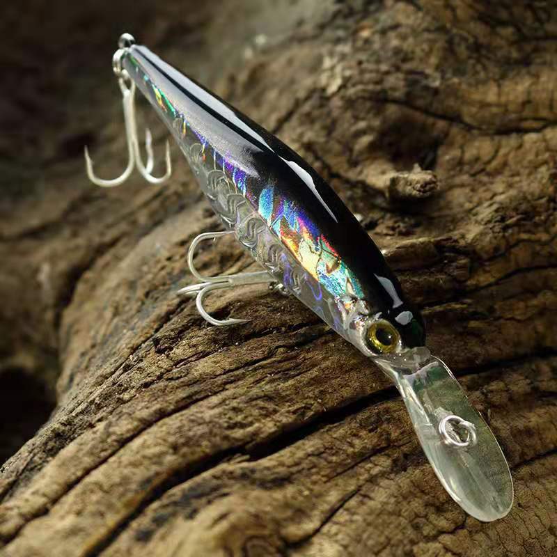 6 Colors Shallow Diving Minnow Lures Sinking Hard Plastic Baits Fresh Water Bass Swimbait Tackle Gear