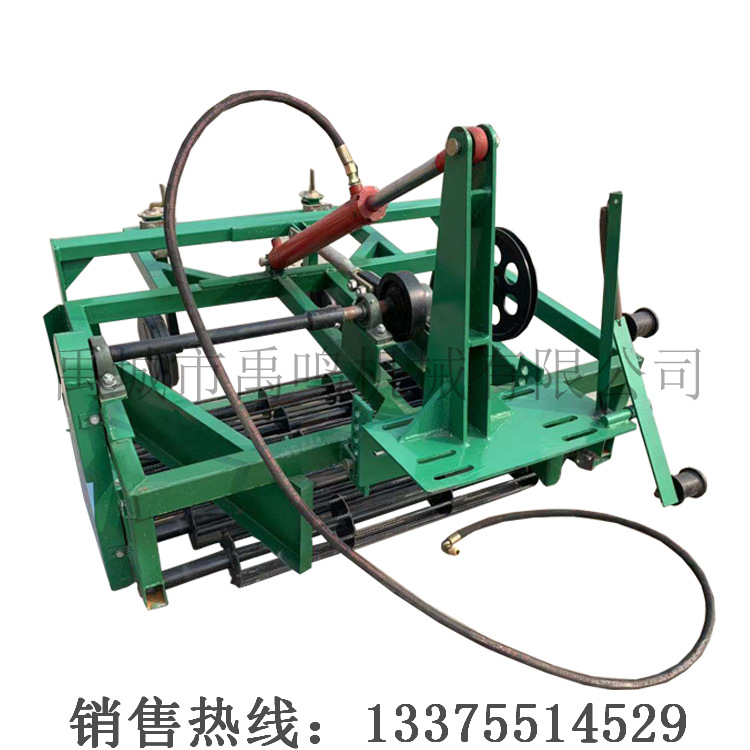 单杠拖拉机带大蒜收获机厂家四轮前置大蒜收获机刨蒜起蒜机
