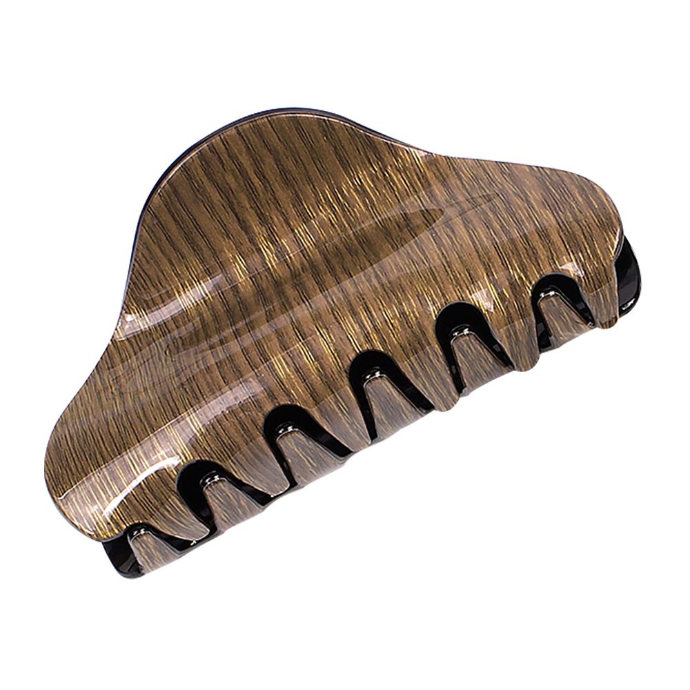 Korean Wood Grain Acrylic Hair Accessories Marble Pattern Retro Large Plate Hair Clip Cheap Grab Clip Wholesale display picture 10