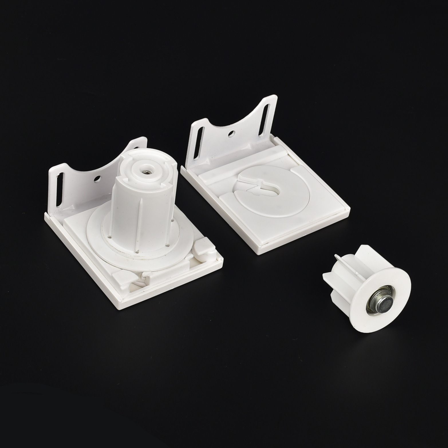 厂家直销白色12齿轮减速重力出口方型拉姆斯卷帘配件拉珠制头批发