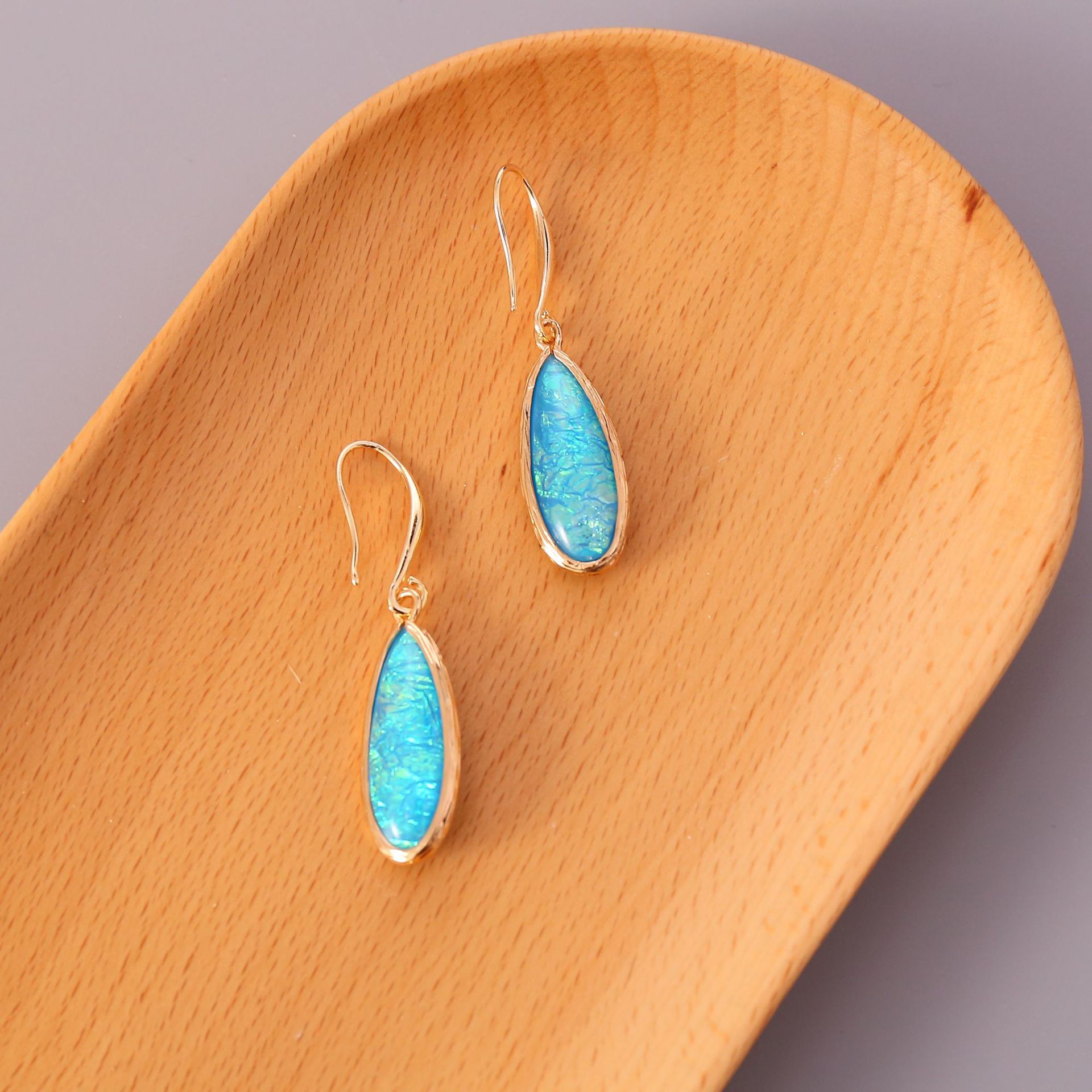 Fashion Water Droplets Gem Drop Earrings display picture 4