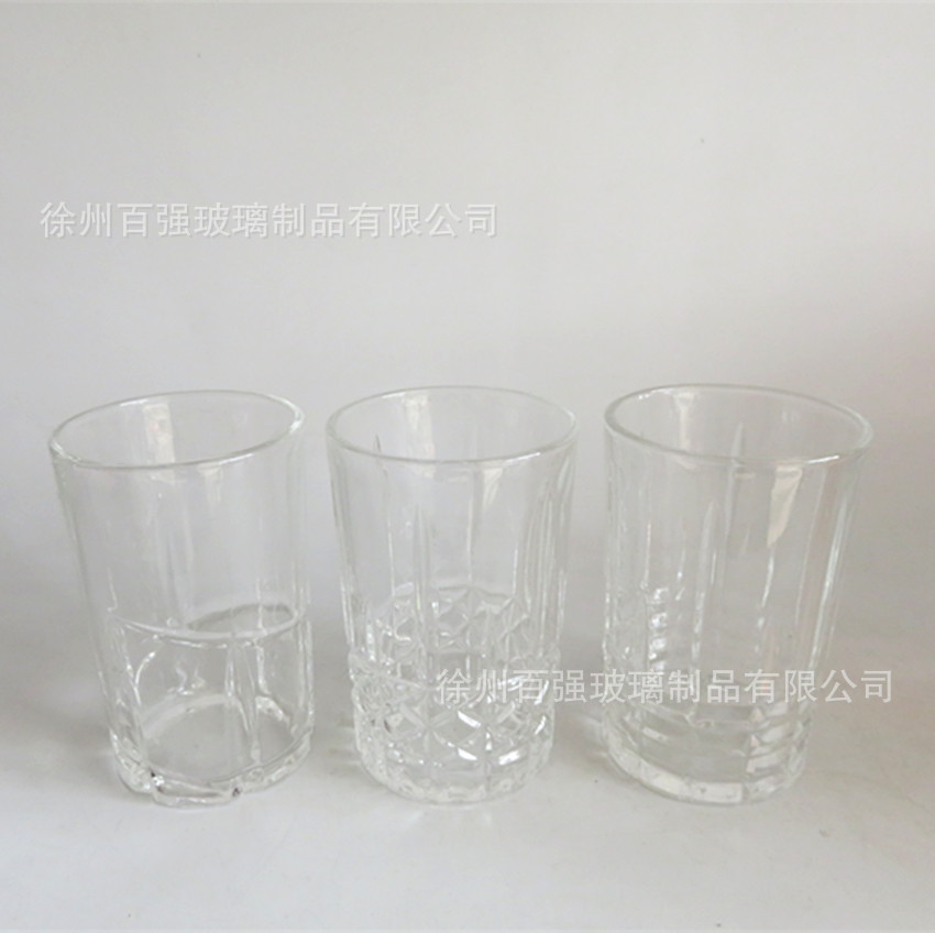 批发晶白料玻璃杯子牛奶杯水杯茶杯啤酒果汁杯 蜡烛杯蜡烛罐