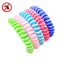 工厂直供电话线手环 双色防蚊手环 防蚊电话线圈植物精油防蚊圈