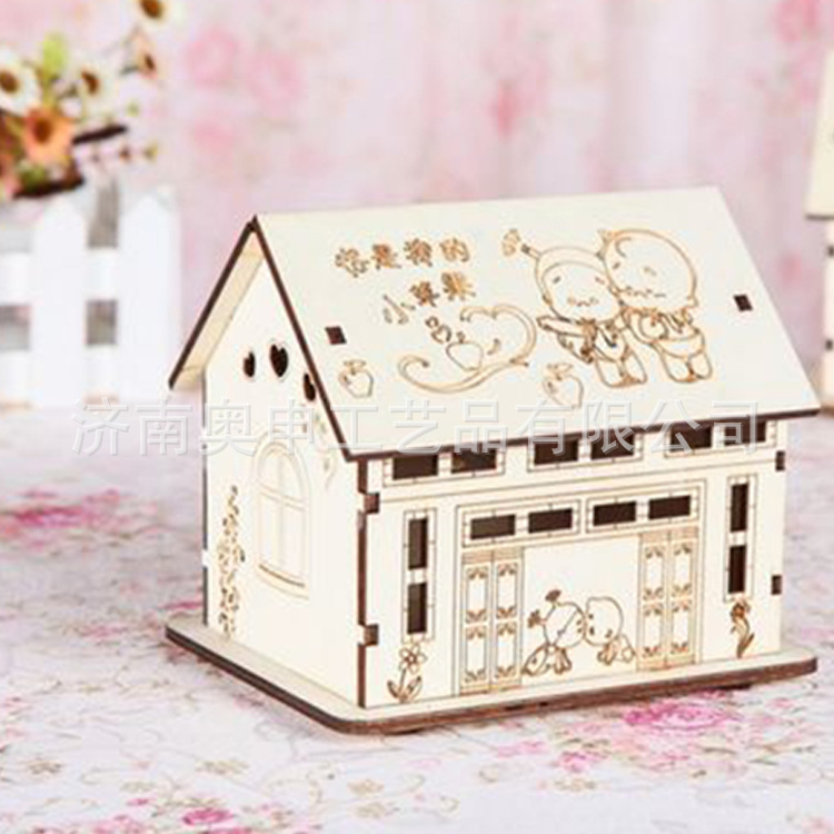 济南奥申创意木盒存钱罐加工定制