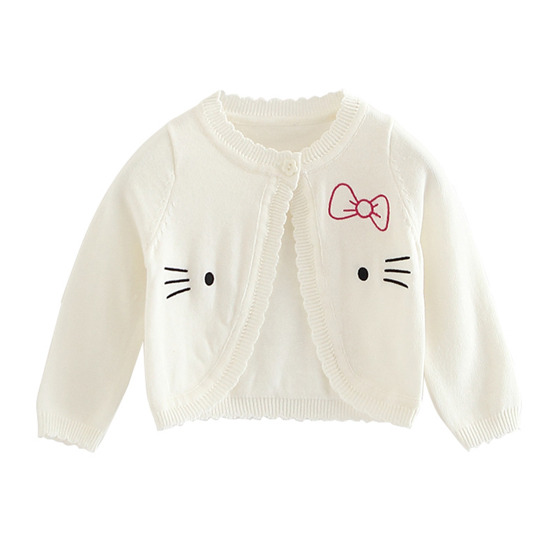 2022 nuevo Algodón puro impreso cardigan de lana para niños aire acondicionado camisa cardigan mantón de los niños abrigo de verano Delgado