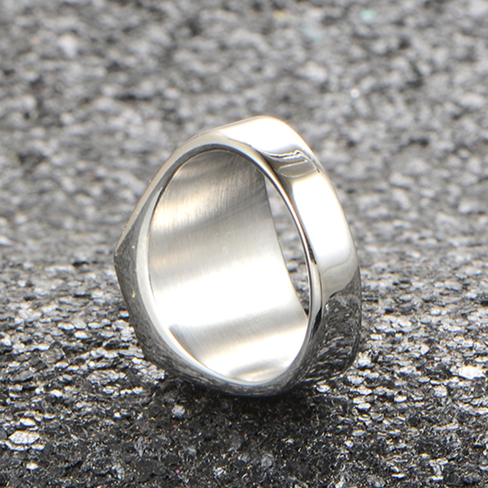 Anillo geométrico para hombre - Imagen 4