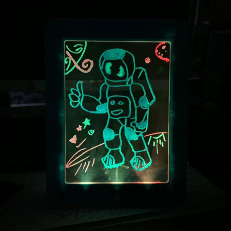 3D Magic Drawing Pad Luminous Light Drawing Board Graffiti Doodle Tablet Magic Draw with Light Kids Painting Fun Educational Toy