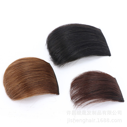 Hairpiece for women, top hair extension with real hair, one-piece hair pad, fluffy top hairpiece, real human hair weave