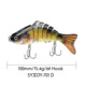 5 Pcs jointed swimbait Hard Swimbaits Fresh Water Bass Swimbait Tackle Gear