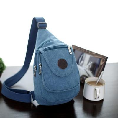 Korean Edition Casual Bags man fashion Chest pack knapsack Canvas bag Trend Student bag Waist pack The single shoulder bag