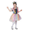 Children's nail sequins, evening dress, rainbow skirt, halloween, cosplay