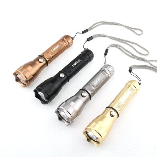 Factory wholesale supply aluminum alloy high-intensity flashlight charging LED lighting outdoor cycling bicycle 18650