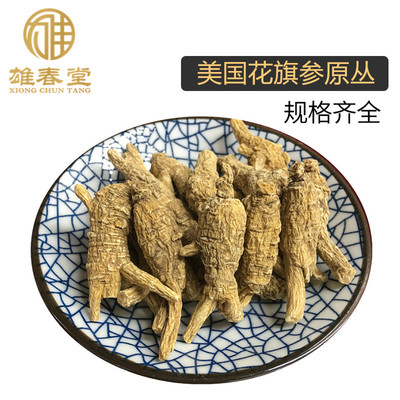 美国花旗参 美种原丛 进口西洋参段 原枝参 农场直供 可代切片