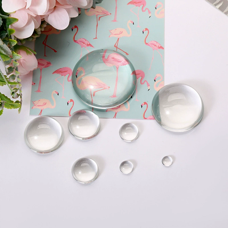 Time Gem Glass Patch Хрустальное пресс-папье Стекло Полусфера Стеклянная наклейка на холодильник Подвеска Аксессуары Прямые поставки с завода