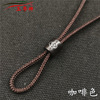 High-end protective amulet, buckle, woven adjustable pendant handmade, emerald necklace cord sandalwood wax agate, knit yourself