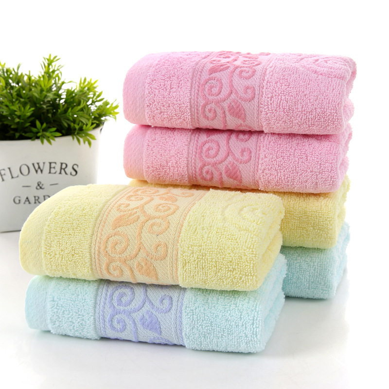 Cotton 14 jacquard towel custom logo advertising promotional gifts towel thickened absorbent lint-free face towel