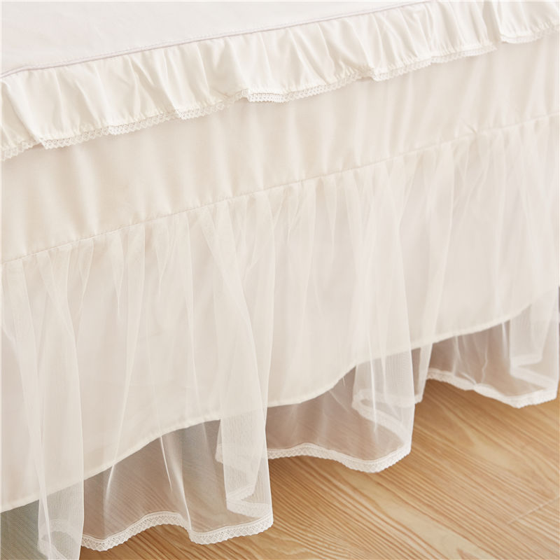 浪漫公主蕾丝床裙款四件套 韩版可爱四件套床裙款公主风套件