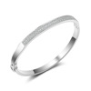 Genuine fashionable zirconium, bracelet, platinum accessory, simple and elegant design, Japanese and Korean