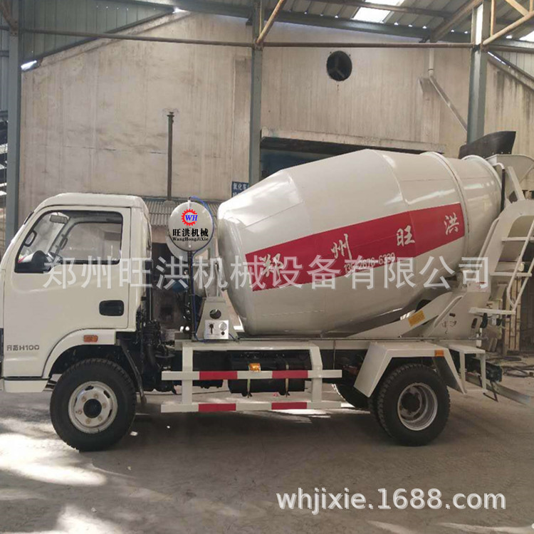 工程建筑水泥罐车 小型混凝土上料搅拌一体机3立方商砼搅拌车