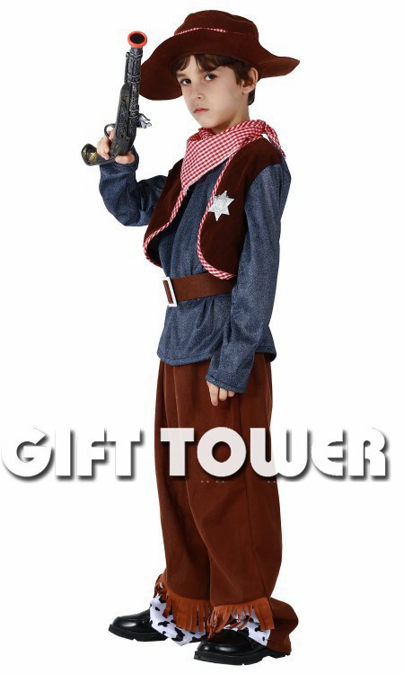 Hwan-woo's carnival costume, mascots, dance hero performance costume,B-0272 handsome little cowboy detail image 2