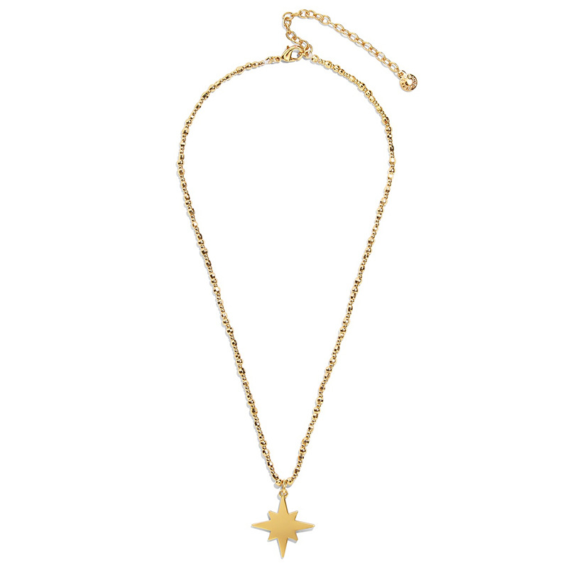 D'origine Offre La Chance Lucky Star Collier Court Femelle Étoile À Cinq Branches Lettre Clavicule Collier Populaire Ornement display picture 6