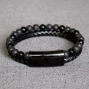 Leather accessory stainless steel, bead bracelet, wholesale, European style