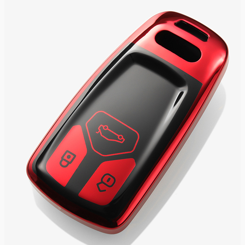 奥迪钥匙包套适用于2018款新A4L TT/A5/Q7/Q5L改装汽车钥匙保护壳|ms