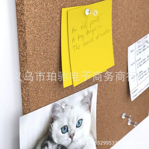 Hexagonal square corkboard photo wall message board adhesive self-adhesive background wall promotional board cork wall sticker