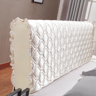 1.5m1.8m2m皮床床头罩 弧形防尘罩保护套 布艺夹棉加厚床头套